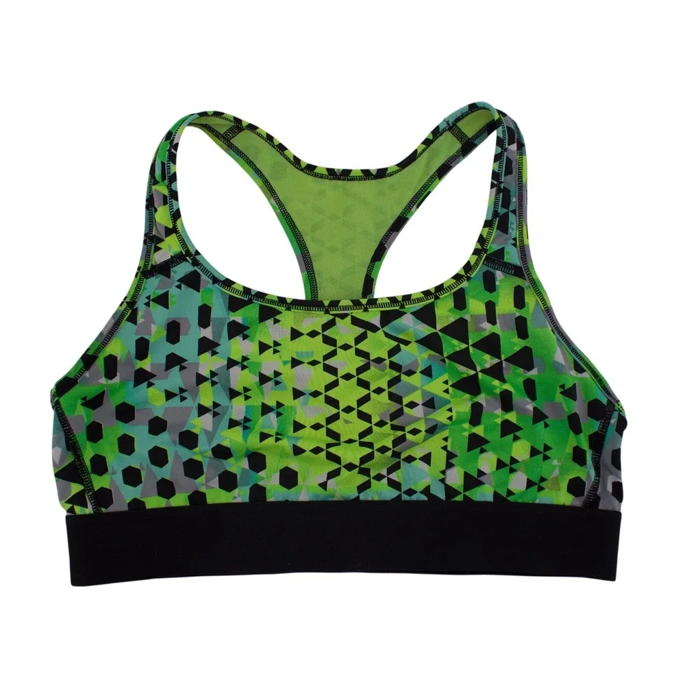 Victoria Sport Sports Bra Womens L M Multi Geometric Chevron Racerback Strappy
